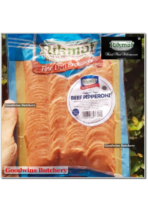 Nikmat sliced BEEF PEPPERONI Soejasch Bali HALAL 250g